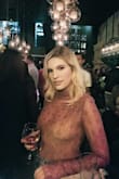 This is a cute top to wear with jeans. If you wear a nude colored bra or top underneath it's a very nice effect. The sleeves were a little loose but any smaller and the neck probably would have been too tight. Kind of wish it was a bodysuit, but it's still very on trend for spring! - Kelsey H.