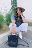 This is my go to backpack/purse. It's the perfect size and goes with almost anything. I wear it out during day, for errands, or out at night! - Alyssa A.