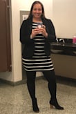 The material is so soft, not too thick and looks great with a jacket! - Nikki B.