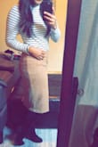 First off the fit is great! I love the tan color because goes with so much! I would wear this every day if I could! So many compliments. Can wear so so many different shoes. Heels and boots go great! - Ashley H.