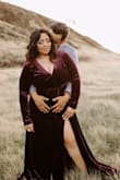 Used the dress for my engagement shoot. Absolutely stunning. Comfortable and thick material. Color is Stuning - Genie S.