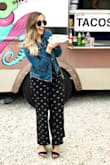 These pants will be my go to all spring/summer! They fit perfectly in the waist/hip area and hit the right length at my ankles. Easy to pair with a jean jacket or a tube top. Want them in more colors if they become available! - Kasey D.
