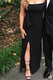 Although it is a stretchy material, I recommend ordering at least a size up because the dress runs super small. I'm normally and 8/10, and I had to go up to an XL, but it turned out very flattering and looked so good in pics! - Elizabeth H.