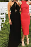 Love this dress because it's so different from any other dress I've worn to a wedding. Material is very lightweight and comfortable. Top is very flattering and I didn't have to worry about using tape like I thought I would. - Kristin L.