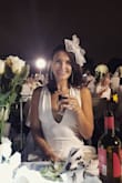 This jumpsuit is so beautiful, great quality, such a good buy for the price. The material is nice and thick, not see-through, and appears more expensive. I did not wear a bra with this, just some petals. My ONLY complaint is that its suuuuuuper long. Definitely needed it hemmed even with heels. - LAUREN R.