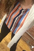 Love this top. It's so soft and the open back is very cool. Looks amazing with white jeans, skirts, beach pants etc. - Teresa S.