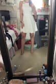 I bought this dress for graduation and I think it will be perfect! It's a great length (even for us short gals) and fits great in the waist. I love the high neck! - Ryann D.