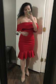 Love the way it fits all around! It hugs my curves but still comfortable to dance the night away! - Semra M.