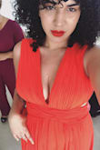 The color and subtlety of this dress was absolutely stunning. I wore this to a wedding and everyone had to stop to compliment my dress. The color was a perfect coral which complimented the island wedding. I loved that it was subtle about showing my bust, I almost wished it showed some leg! I always have a hard time finding something that fits my waist and also my chest since it is on the bigger end but this was perfect. The top was actually a little loose, I purchased some bust tape from brassybra and it worked out.  It's usually difficult for me to find long dresses but this was almost too long! It fit perfectly when I wore my heels but when I had to tie it up on the side slightly when I switched to flip flops to get on the dance floor. I've never purchased from Lulus and this dress confirmed that I'll be making this my new go to store for elegant outings and maybe everything else! - Nadine D.