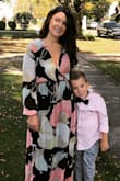 The dress ran long, I wore high heels with it. Overall was comfortable and breezey material. Will wear it again. - Lindsay H.