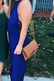 I loved this jumpsuit very simple but elegant at the same time. I ordered a size up only because of having a longer torso. - Riley M.