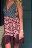 This dress is to die for. I have like zero chest and I still have some cleavage to show with the dress (despite what the photo shows). I got a ton of compliments on this dress and I love that it can be dressed up or down. So worth the purchase! - Kendall B.