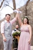 I loved this dress! It was perfect for our small wedding. It fit me perfectly and I felt so beautiful! Thank you! - Katrina W.