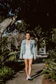 Super cute, can be dressed or down. Only issue is that it didn't wash well so shrunk a bit despite washing in cold water. - Tarynne M.