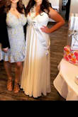 Dress was beautiful! I wore it for my bridal shower and got so many compliments. It was flowy, fun and comfortable, but still looked very elegant. The only problem I had is that it was very long - I had to get it hemmed and they took off over 5 inches of material even with my 4 inch heels. Overall would definitely recommend! - Elizabeth C.