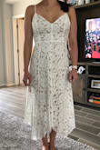 I bought this thinking if I liked it for a bridal shower in white, I might have my bridesmaids wear it for our beach wedding.. well, it's a win! Can't wait to wear this for a bridal shower & for my girls to rock it in blue. - Alli S.