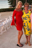 Lovely shade of red, well made and stretchy fitting material. Wore this dress to nephew's beach wedding in Key Largo. Received many compliments. Runs small. Usually wear Lulus medium. Large fit perfect. I'm 5'8" 132 lbs. 32DDD. - Sandra K.