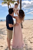I wore this dress for our family photo shoot at the beach. Loved the color and the back was beautiful! - Krystal E.