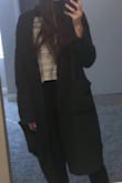 This cardigan is definitely warm, a bit oversized but like the idea that I can dress it up and wear with fancy clothes such as dresses and heels or wear it as a casual outfit with a nice top and leggings. - Meredy M.