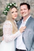 Wore this dress for an engagement photo shoot and I fell in love with the dress! It fit perfectly but was just a little loose on the top. - Rachel G.