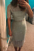 I bought this dress to wear to church for a wedding and I think it's great! I'm quite petite so I wasn't surprised when it didn't fit my body as well as I hoped, but it's an easy fix with alterations. - Kristine T.