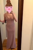 Bought as a bridesmaid dress for my sister in laws upcoming June wedding so I haven't worn it yet but I can already tell it will be my favorite bridesmaid dress to date. The color is gorgeous and goes perfectly with her pastel color theme and the dress fits great. Just enough stretch to keep it comfortable but in place. I ordered bother the small and medium but decided to keep the small since the other dress is quite a bit bigger. Overall, I'm really happy with my selection and can't wait to wear this dress! - Amanda M.