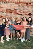 Super light and easy to throw on and dress up or down. Love the color!! I'm a teacher so the length is great for school. However, it does show sweat easily if you're really hot... better for fall and spring maybe?

Wore it for my birthday dinner with a jean jacket! - Brooke H.