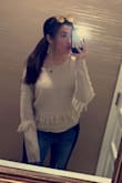 I was nervous I wasn't gonna like the fringe on this sweater, but it makes it so trendy, and I absolutely love it! My go-to sweater now!! - Celina C.