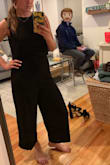 A little snug but overall, this jumpsuit knocked it out of the park. It's classy and sophisticated, perfect for a wedding or rehearsal dinner. Got so many compliments, I love it and will wear it so many more times!! - Arielle Z.