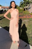 I ordered this dress for a wedding back in January! I absolutely fell in love with the color and how it fit me so perfectly!!! Definitely would recommend! - Agneris R.