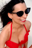 I lover wearing these sunglasses on vacation. They never got stuck in my hair when I would put them on top of my head, which is a huge pet peeve of mine when my hair is up! Pretty much pairs well with anything in my closet. So happy I bought these. - Amber E.