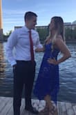 Such a unique dress, with the jagged hem around the bottom. It fit great, maybe a tad loose in the chest. The blue is very vibrant and definitely stood out in a crowd! - Taylor G.