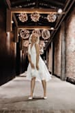 I bought this dress for Halloween, I was going as Marilyn Monroe and it worked so well! I was a little worried the mesh-like fabric wouldn't work but it was a hit and I will be wearing this dress in the future! Plus, I love Elliatt and all of their designs!! - Megan R.