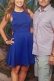 This skater dress was so much fun to wear. It fit perfectly and was very comfortable. I love the gold zipper in the back. The color is very rich and same as what's shown in the picture. - Janice T.