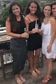 I purchased this for my cousins bachelorette party and it is now my go to little black dress. It is so comfortable and figure flattering! I have a large chest and the way the tie fits in the back, you can actually tie it over a bra so you don't have to go bra-less... this is huge for me! I wear with a strapless bra and just tie the back ties snuggly over the bra strap. Highly recommend! - Hillary L.