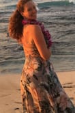 This dress fits like a dream. Absolutely lovely flattering dress for spring and summer. Fits nicely around the bottom and back and flows from the hip. Love the back lacing detail and pretty pattern. Perfect for a brunch, a day or evening party, a special occasion or vacation dress. - Simcha M.