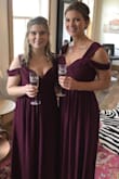 We got these dresses for my sisters wedding and they fit all of the bridesmaids perfectly and we were all different sizes/shapes; just needed them hemmed! - Caroline S.
