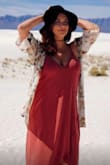 This dress rules. It is very soft, flowy, and comfortable. This is one of my favorite Lulus purchases ever. I would definitely order this in more colors. I paired it with a bralette. It is a bit lower-cut for busty girls, FYI. - Kelly H.