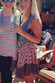 I love this dress! It's especially perfect as a beach coverup. I have also worn it with a lacy bralette underneath. With 34D bra size, it is a little scandalous going without the bra, however, it is doable with this dress, especially because it is backless. As long as you tighten the top, your ladies will stay secure. - Rachel D.