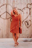 Super nice material and the most flattering fit! I don't normally go for dresses this style, but glad I went outside of my comfort zone because I'll be wearing this dress on repeat! - Chelsea B.