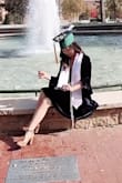 The color is rich and feels divine! The lining of the front v neck is very sturdy and holds its shape extremely well. The sleeves give the dress a more delicate feel, and I love how the dress fit my body perfectly. I wore it as my graduation dress and received many compliments! - Sydney K.
