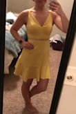 This dress is so cute and flattering! I love the color and it's just as pictured. I can't wait to wear the dress this spring/summer! - Alexa O.