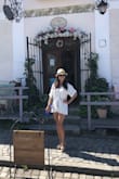This romper is amazing! The material is light and cool, so when wearing in a hot weather you don't feel suffocated. It's super comfortable! - Della D.