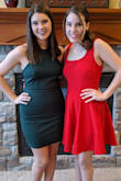 The material was great quality, and I love the color. It fit well and came on time. I always order my dresses from here. I would recommend :) Here's a picture of me wearing the green dress and my sister wearing another great Lulus dress. - Marissa G.