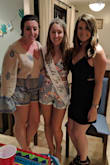 This was by far my favorite outfit for my bachelorette party. It was fun and flirty for a night out with the girls. The white was great for a bride, but fun with the colors. It was very comfortable and not too tight. The top was easy to adjust with the straps. - Jennifer S.