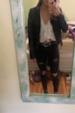 I love this top. It goes with so many outfits and it's a great winter to spring transitional piece. Could have sized down to XS but the Small still fits nice! - Renee G.