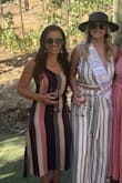 The dress is very comfortable and a smooth material! The tie is a good separation. A little long for shorter people but paired with heels worked well! I wore to a winery. - Samantha M.