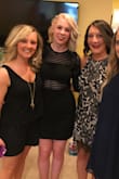 I bought this dress for a bachelorette party and have worn it a couple times since- definitely a favorite! Fit is good overall. I wish the sleeves were a little tighter, but it is comfortable and flattering. My favorite part is that the material is thick enough that I feel comfortable wearing it without a bra (although you could for sure wear it with a strapless if desired). Love! - Jess R.