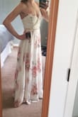 Wore it for a couples shower. Was still a little long after I put on heels. Got it hemmed and it's perfect now. - Angelina S.