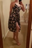 This dress is a very light material. Absolutely perfect for a warm Spring or Summer day. The slit is everything and the length is perfect. I am usually between an XS and a S in Lulus (depending on reviews) and for this dress I am a true size S. You can definitely dress it up or down. I'm probably going to wear it more casually with flip flops. It is SO cute! - Marissa V.